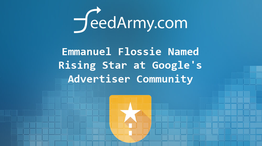 Emmanuel Flossie Named Rising Star at Google's Advertiser Community