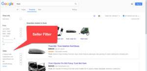 Google Shopping Seller Filter