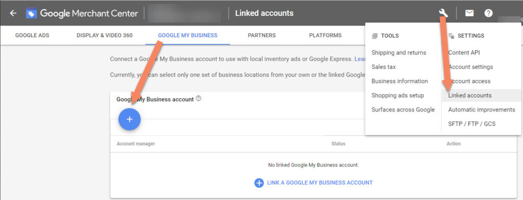 Google Merchant Center Google My Business