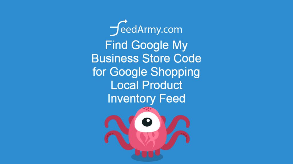 Find Google My Business Store Code for Google Shopping Local Product Inventory Feed