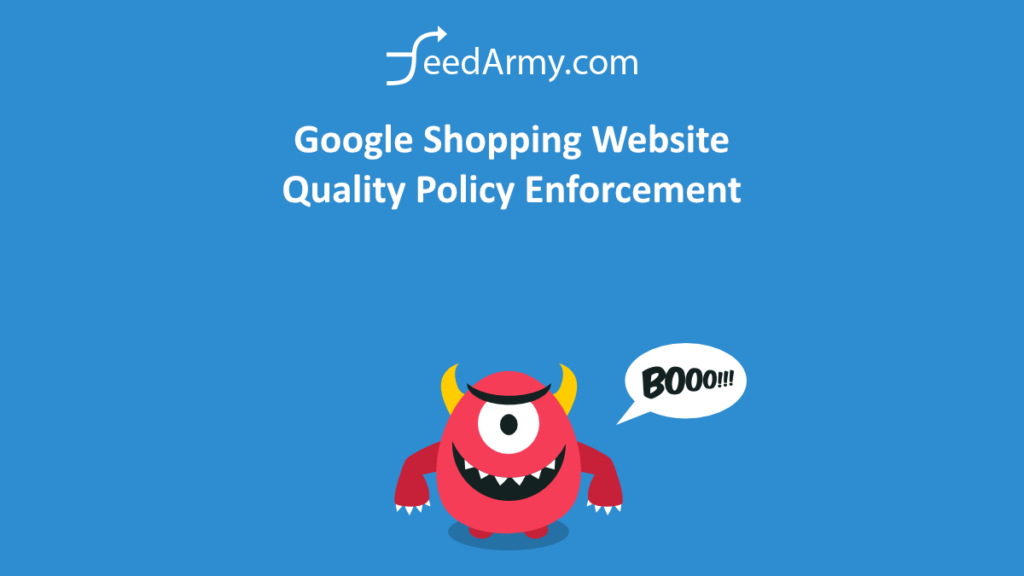 Google Shopping Website Quality Policy Enforcement