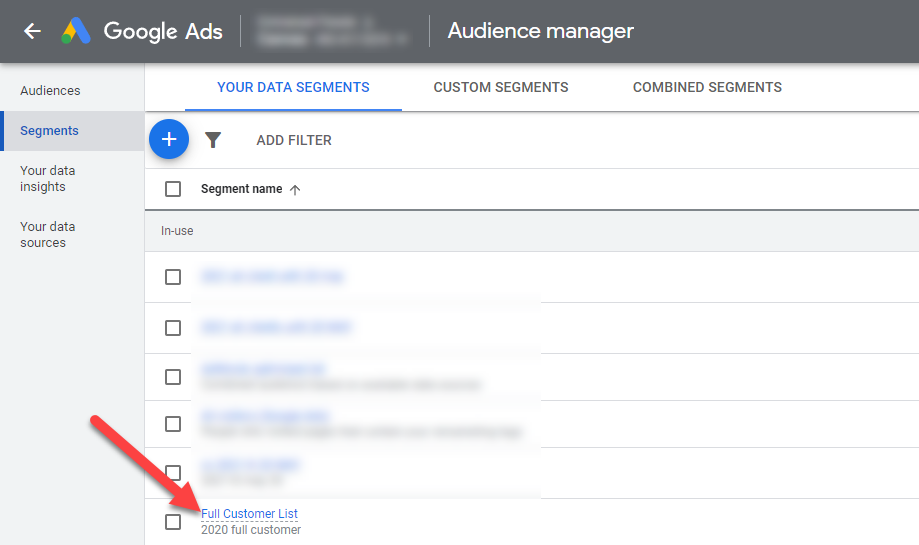 Google Ads Customer List