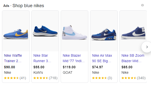 Blue Nikes