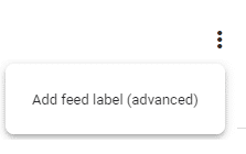 Add feed label in GMC
