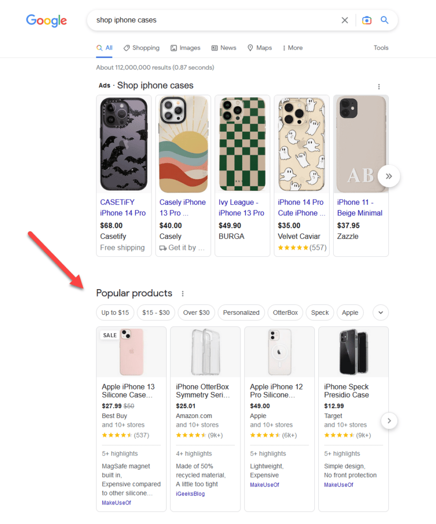 Google Shopping Free Listings Web Search