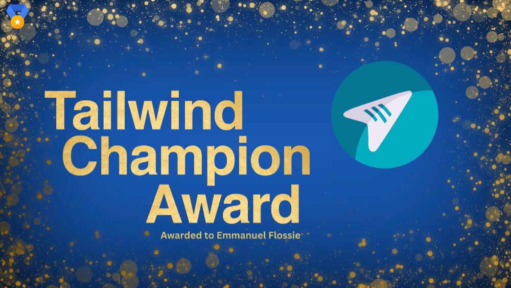 Tailwind Champion Award, Awarded to Emmanuel Flossie