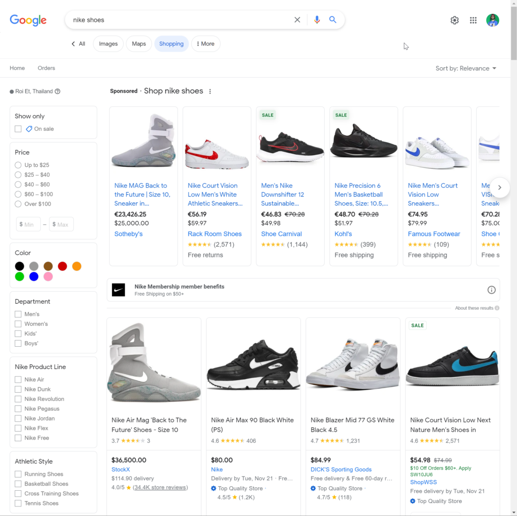 New Google Shopping Results