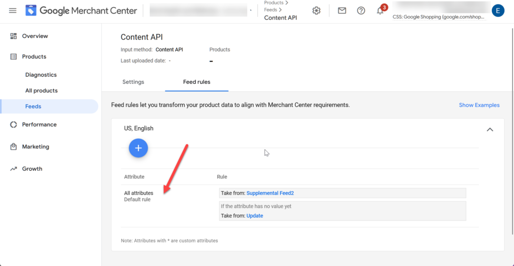 Google Merchant Center Feed Rules Supplement Feed