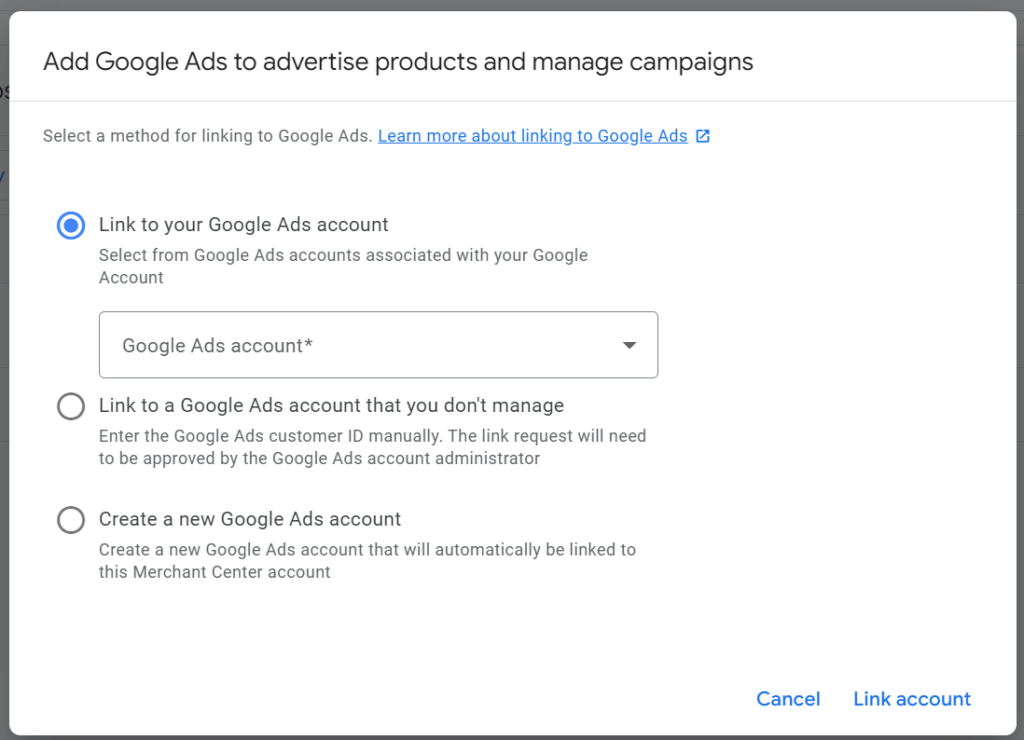 Add Google Ads To Advertise Products and Manage Campaigns